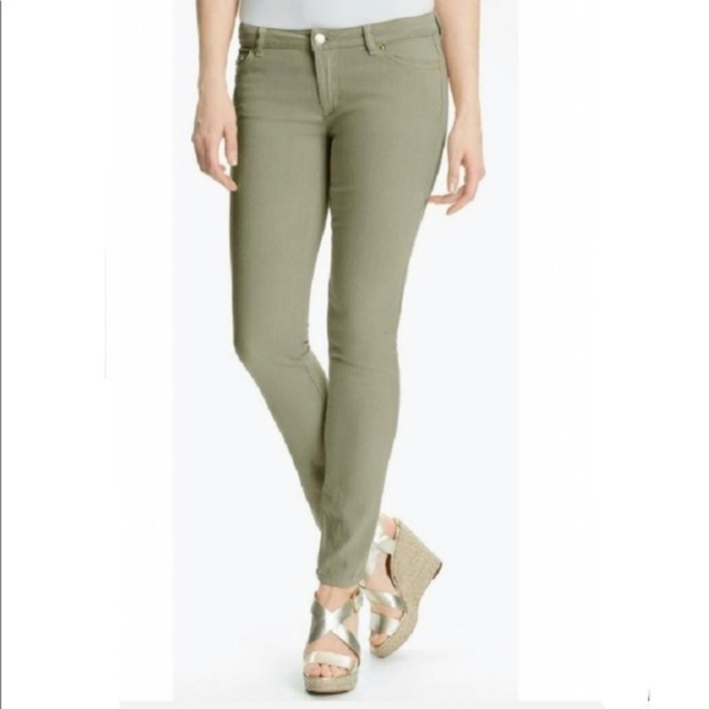 Michael Kors Safari Green Izzy Skinny Jeans